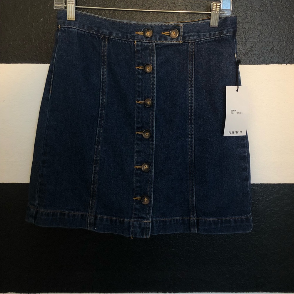 Denim A-Line Skirt